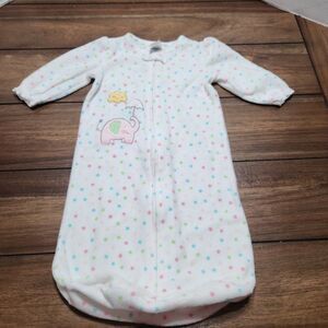 Absorba Sleep Sack Swaddle  Poker Dots On White 0-9M